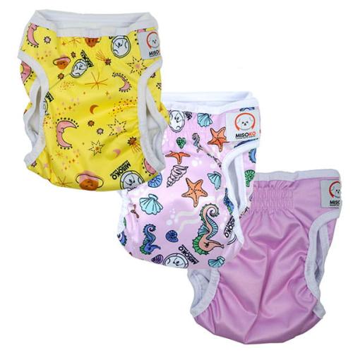 Majtki dla suczki na cieczkę, zestaw różowy 3 szt