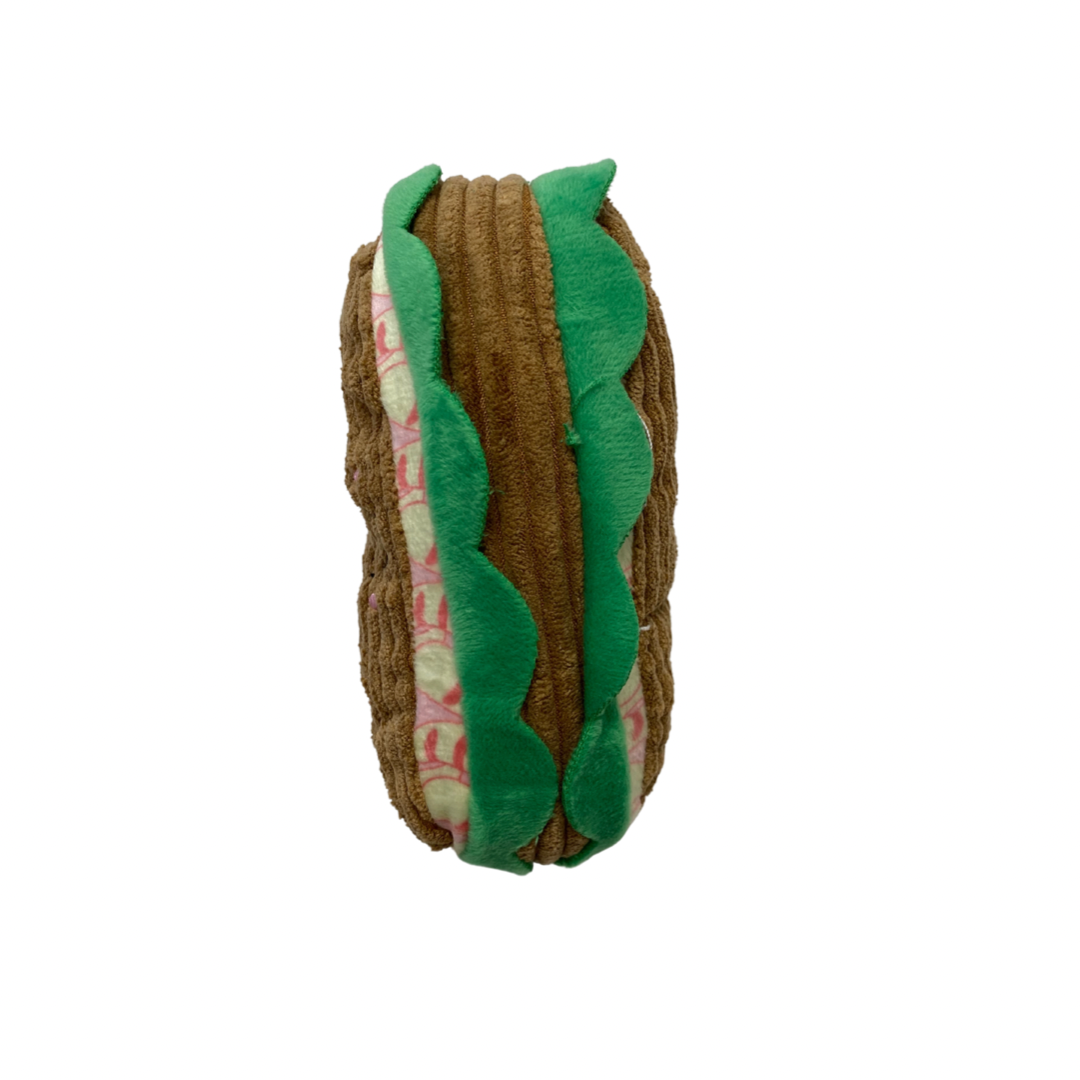 Plush luxury dog sandwich