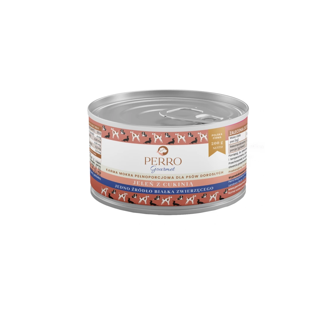 Karma Mokra dla Psa Jeleń z Cukinią 200g