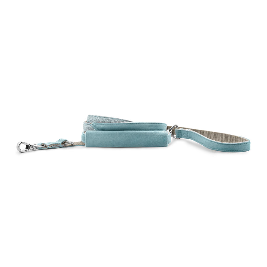 Glam dog leash, baby blue