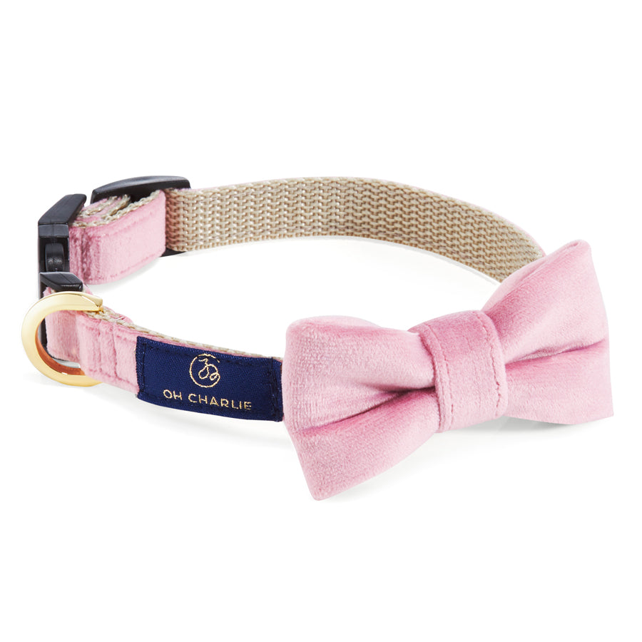 Aurora Dog Bow Tie, Pink