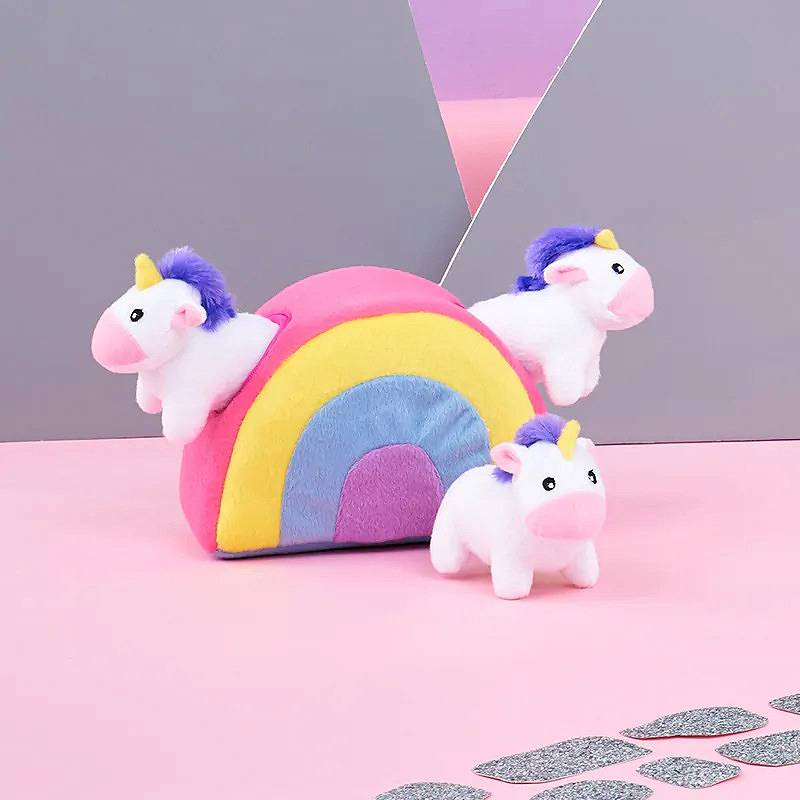 Unicorns in Rainbow Plush