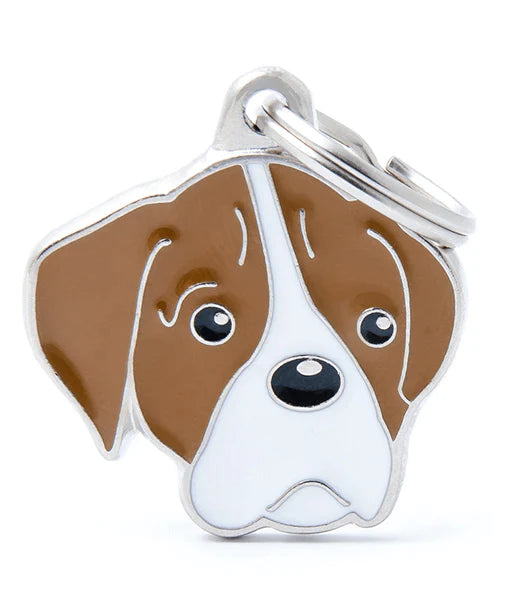 Adresówka personalizowana - Fawn and White Boxer