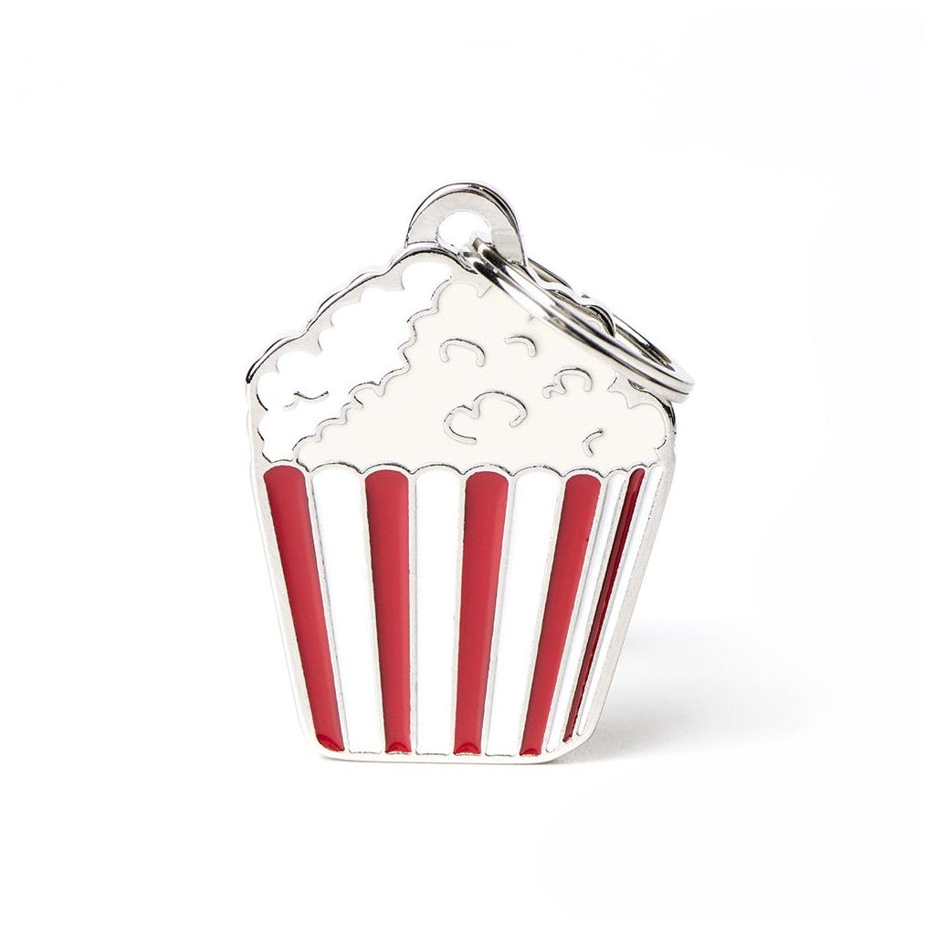 Personalized address tag - Popcorn