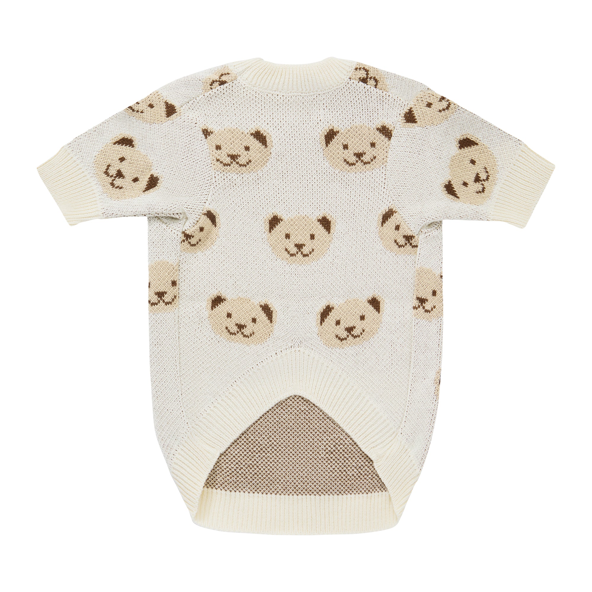 Kremowy sweterek dla psa w misie