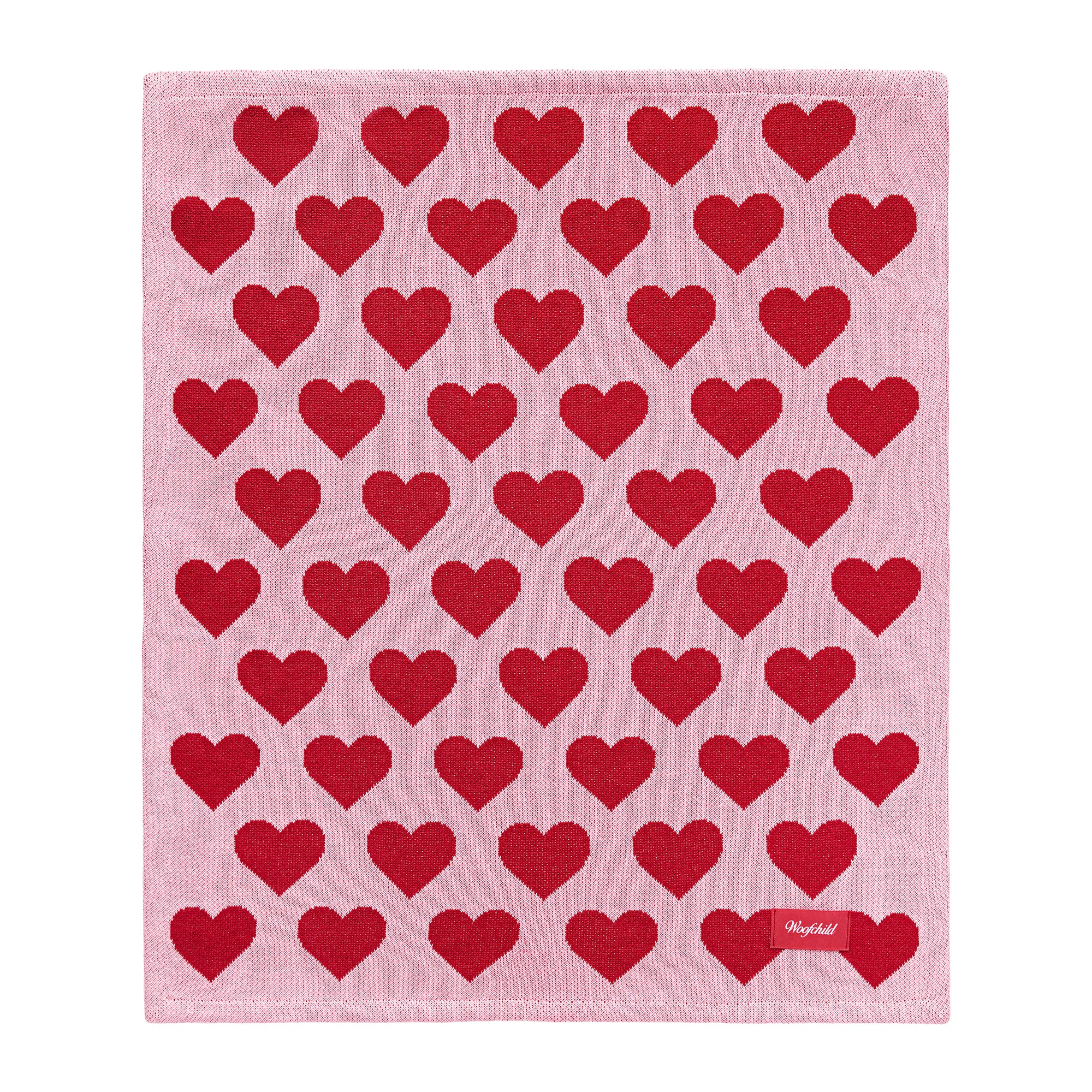 Kocyk Hearts w serduszka