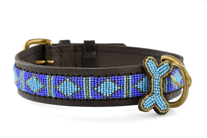 Dog collar Rafiki blue: Medium