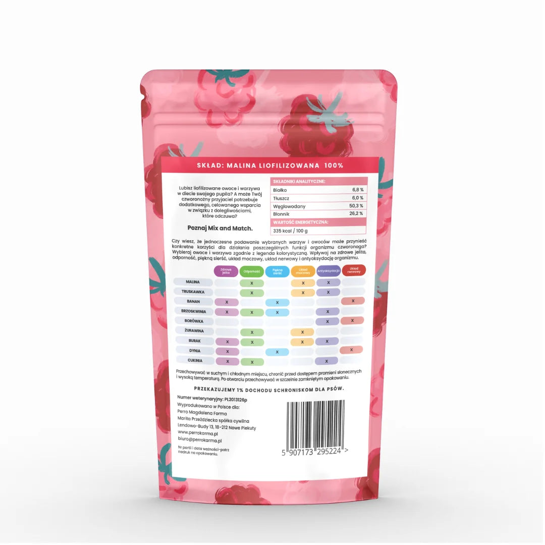 Raspberry Freeze-dried Treats 15g