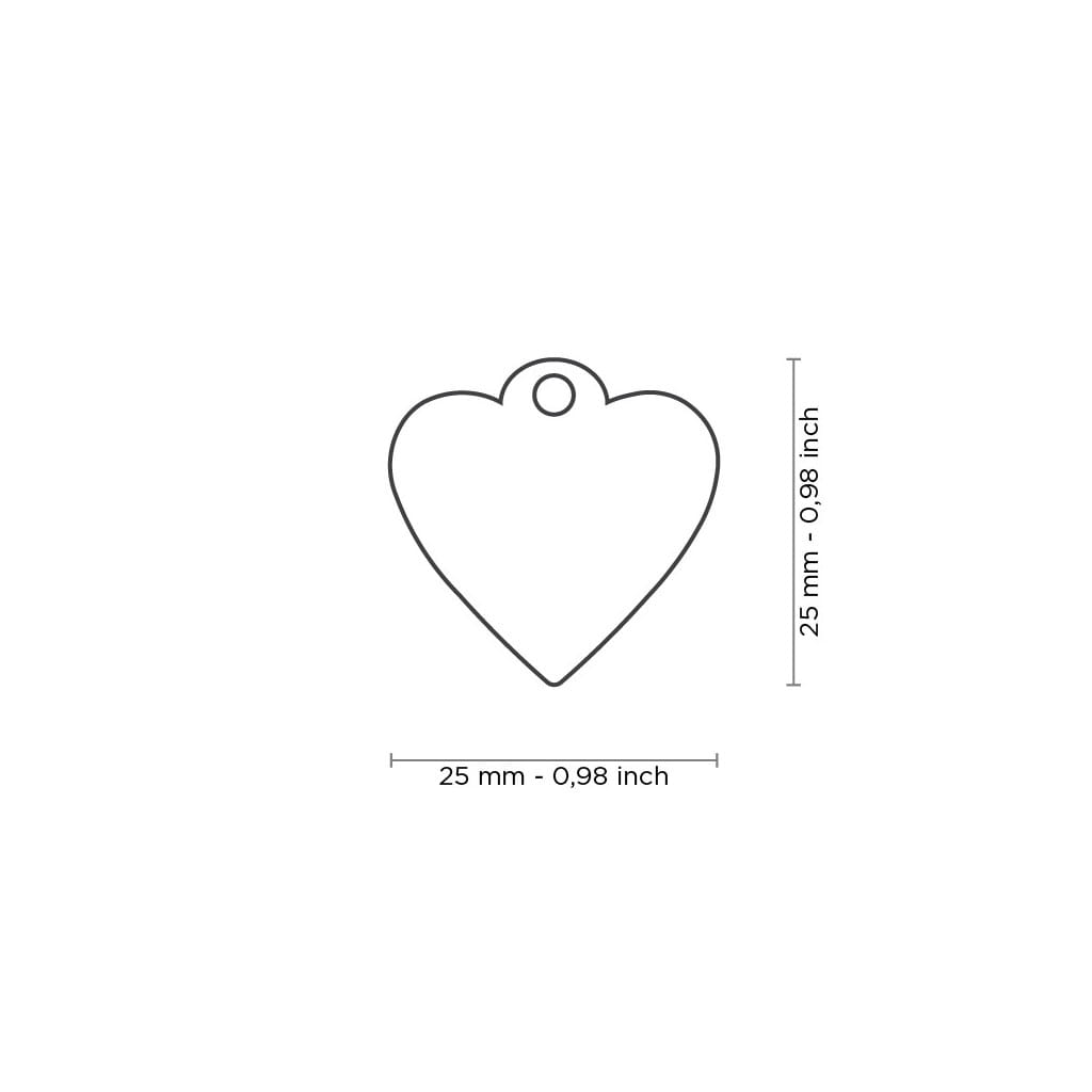 Personalized address tag - Blue heart