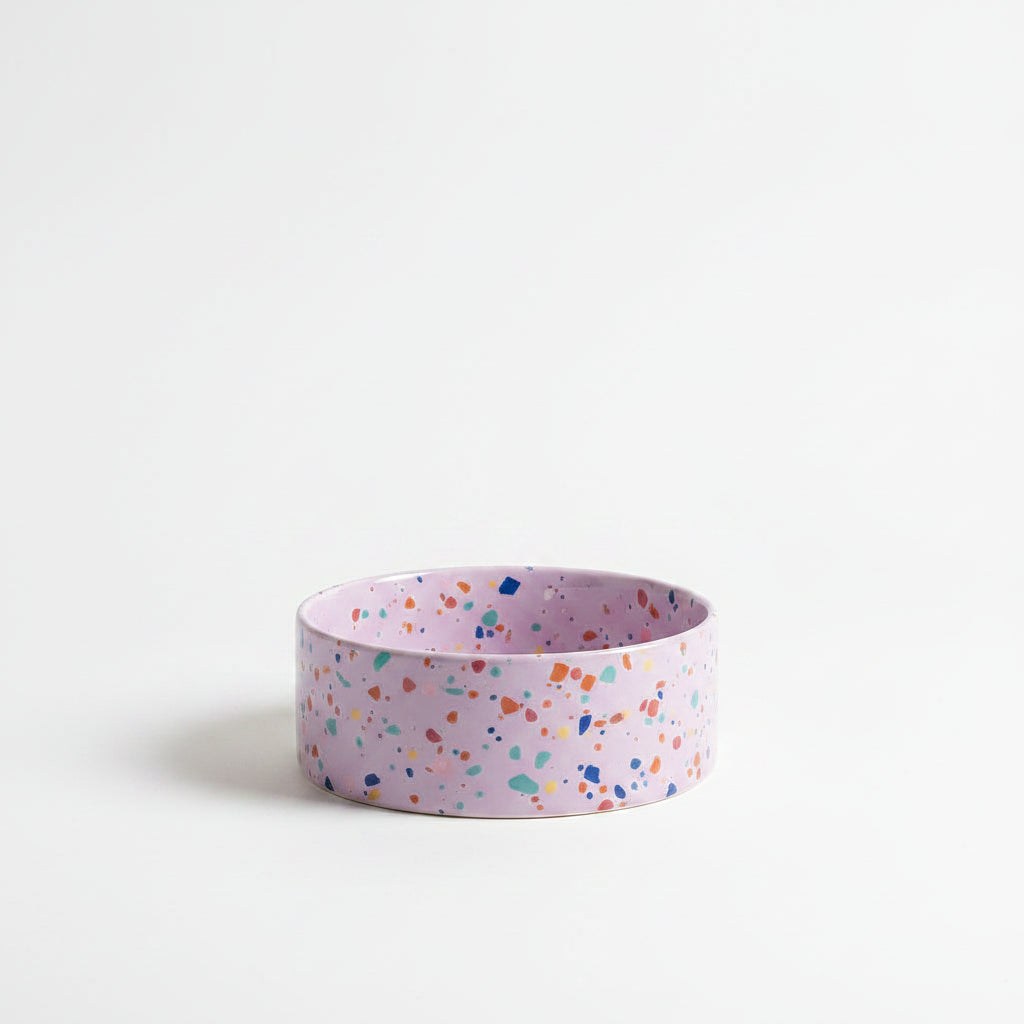 Miska liliowa terrazzo