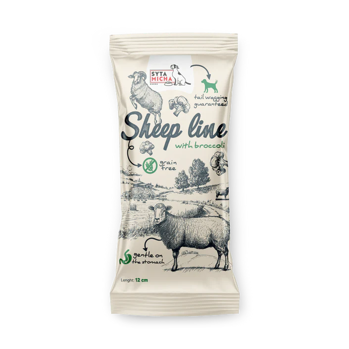 Sheep with Broccoli Chewable Dog Bone 