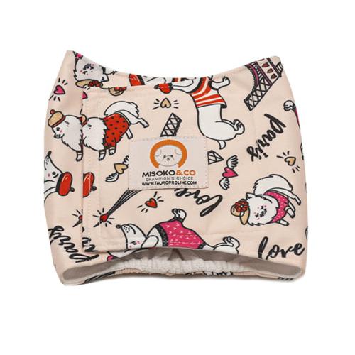 Majtki dla psa, pas przeciwko znaczeniu terenu, Paris