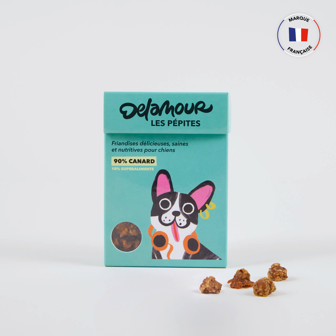 Les Pépites suszone powietrzem przysmaki z kaczki (75 g)