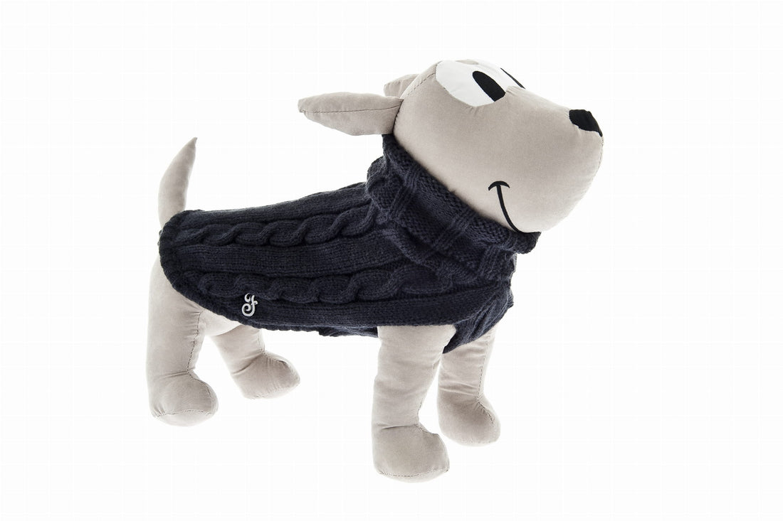 Luksusowy sweter dla psa Abbraccio, granatowy