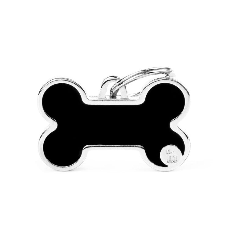 Adresówka personalizowana - Basic Handmade kość czarna duża