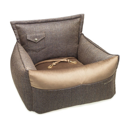 Winston Dog Car Seat, Dark Beige