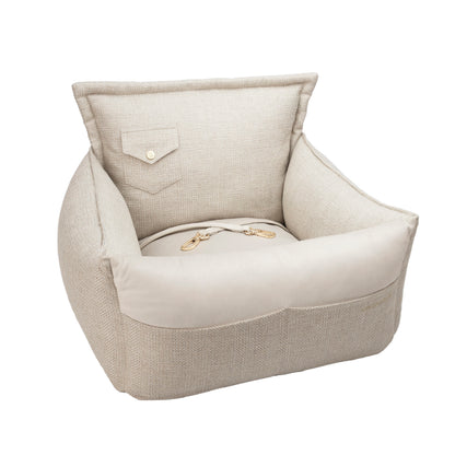 Winston Dog Car Seat, Dark Beige