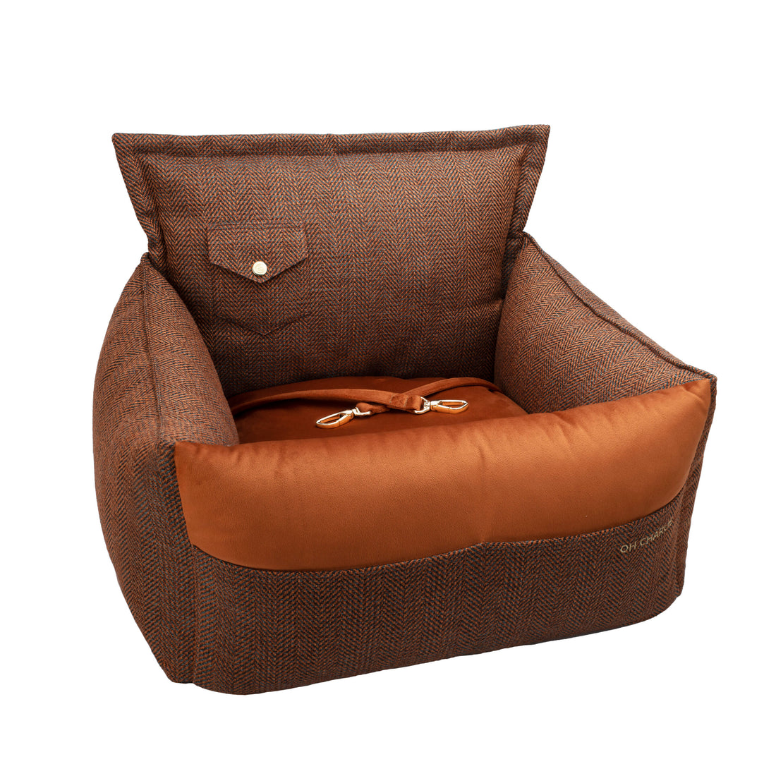 Siedzisko do auta dla psa, Winston, miedziane