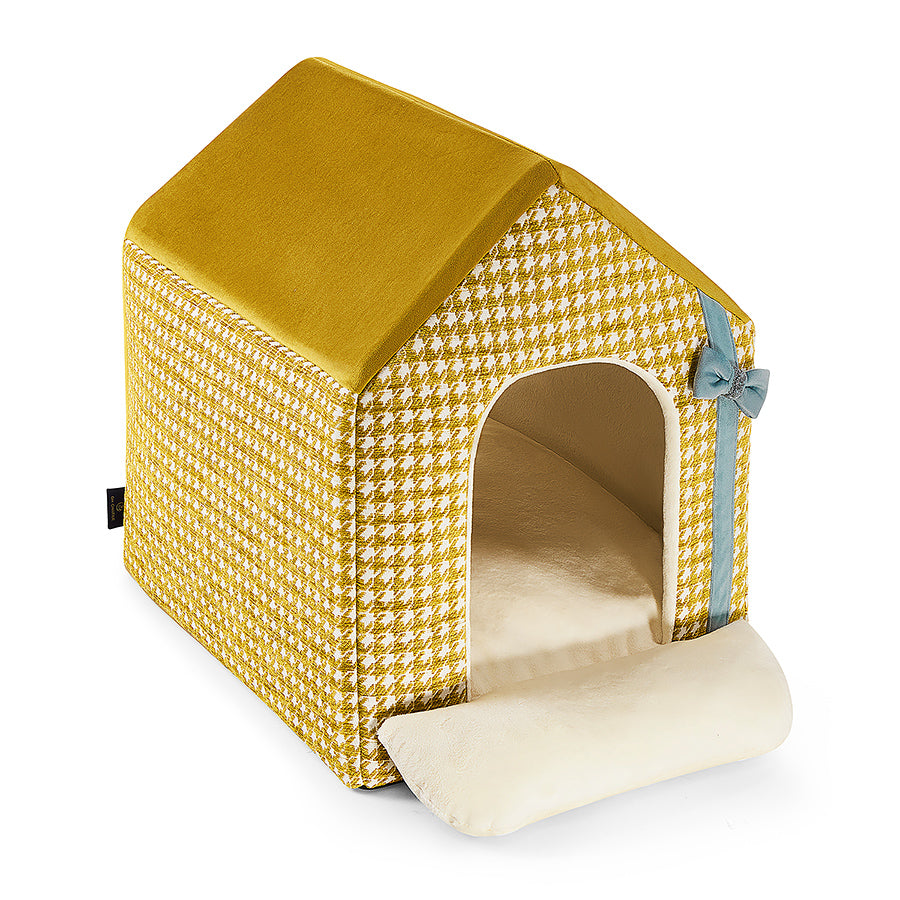 Glamour dog house, gold