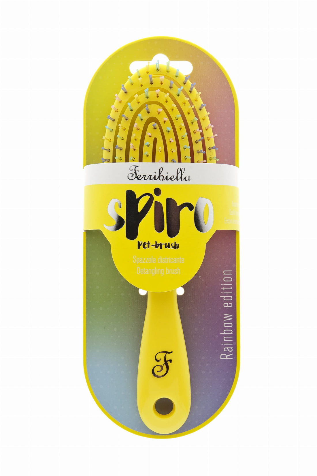 Spiro dog brush yellow