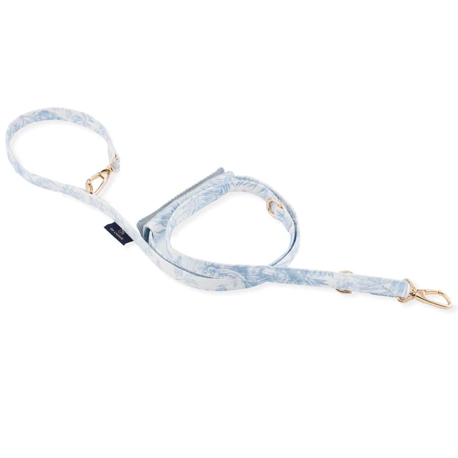 Lumière Luxury Dog Leash, Blue