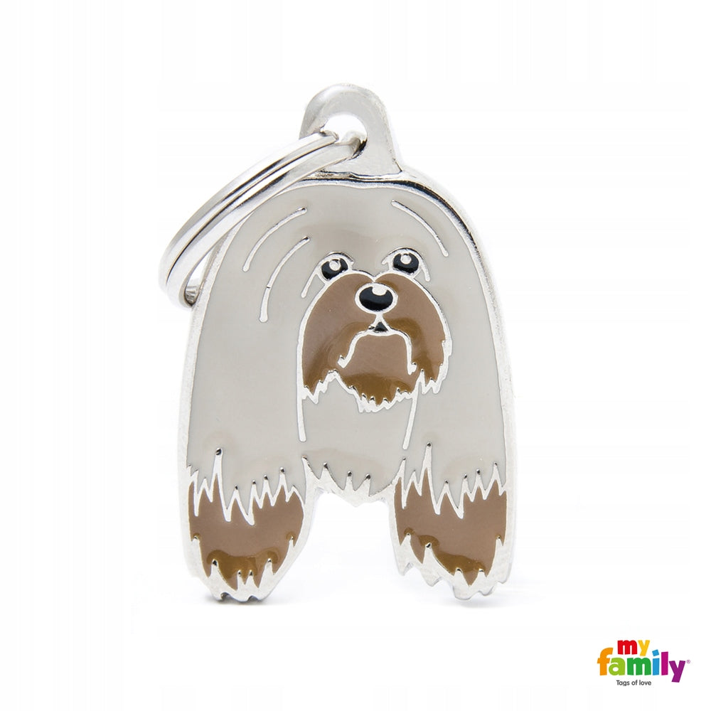 Personalized address tag - Lhasa Apso