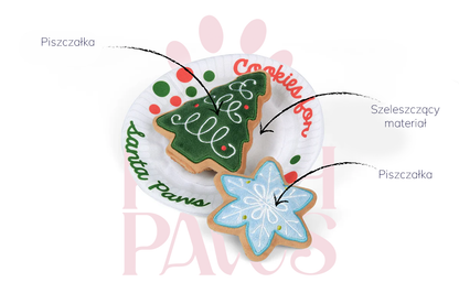 Merry Woofmas Christmas Eve cookies pluszowe ciastka świąteczne dla psa