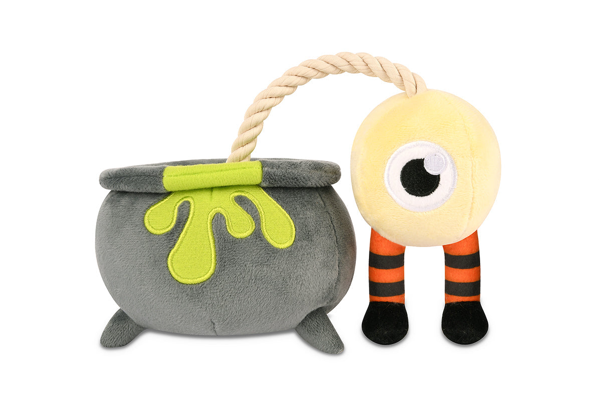 Poison Eye pluszowy kociołek Halloween dla psa