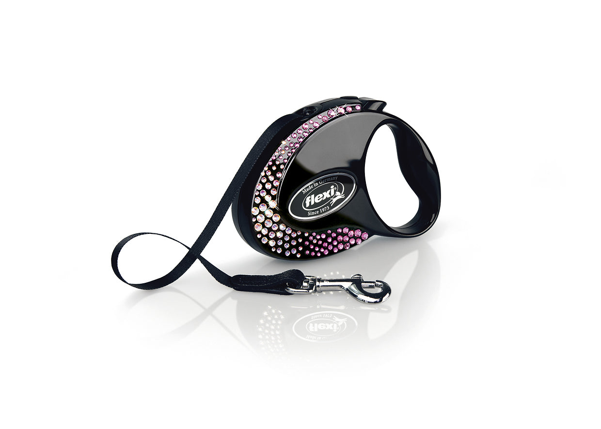 Ekskluzywna smycz Glamour Composition Czarna