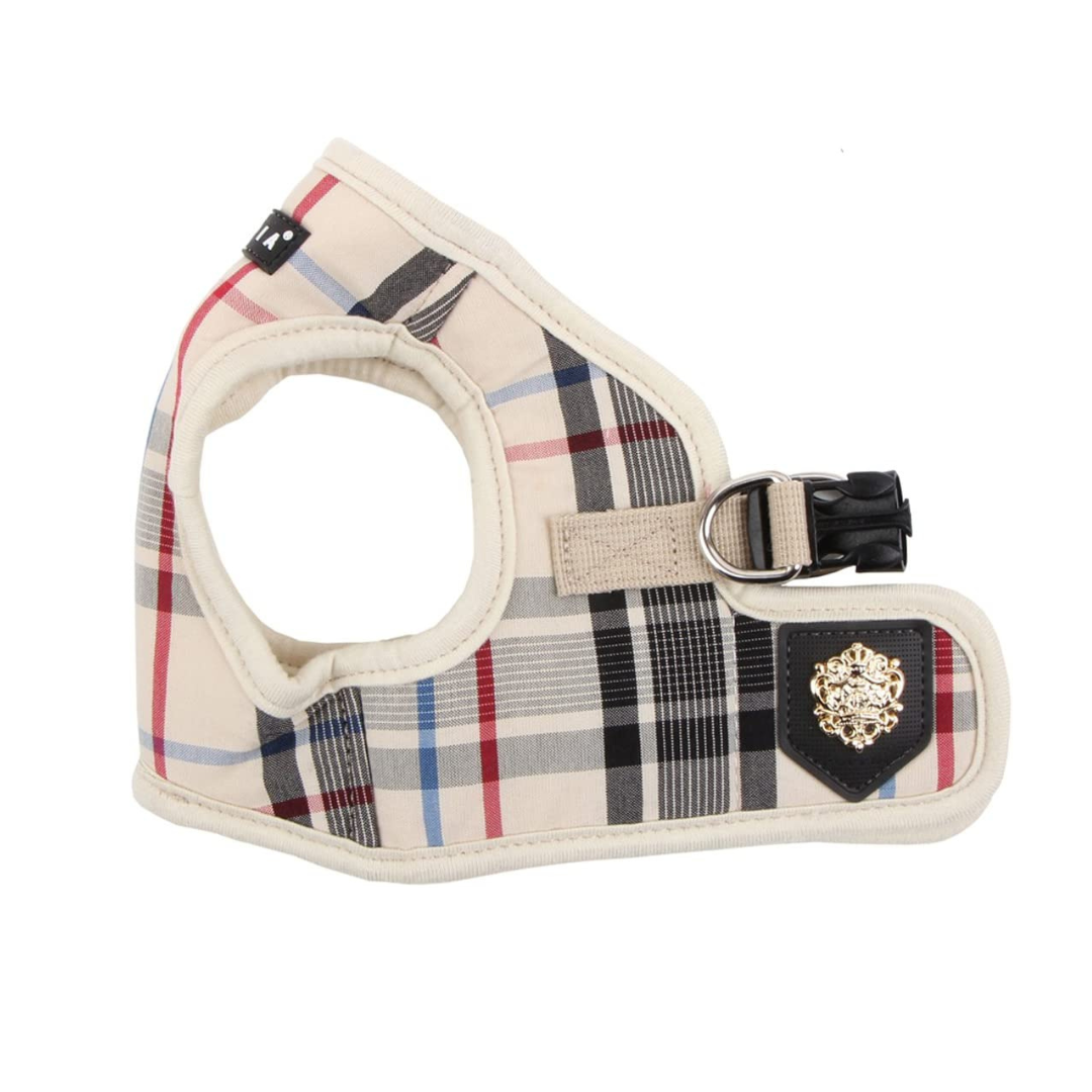 Ekskluzywne beżowe szelki kamizelki Junior