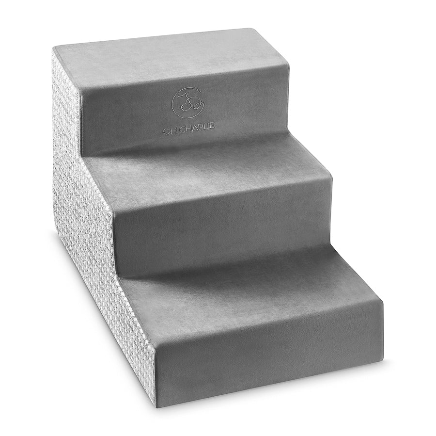 Schodki dla psa Glamour, szare