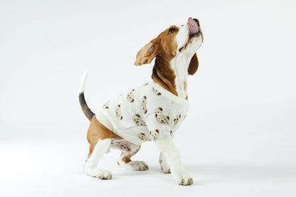 Kremowy sweterek dla psa w misie