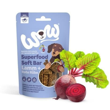 Soft dog treats with lamb and beetroot 150g