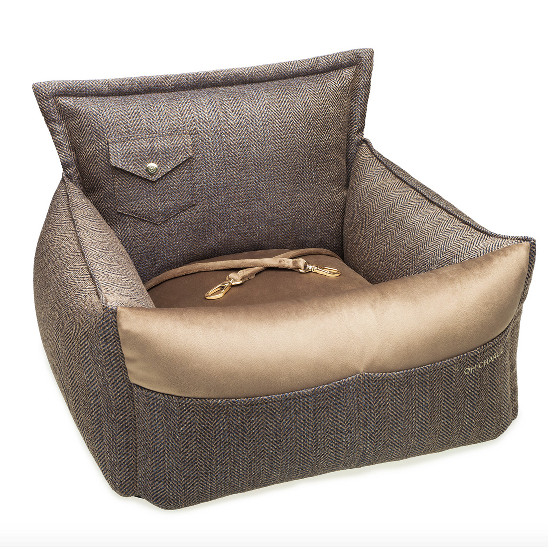 Siedzisko do auta dla psa, Winston, ciemny beż