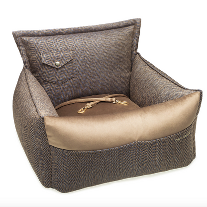 Winston Dog Car Seat, Dark Beige