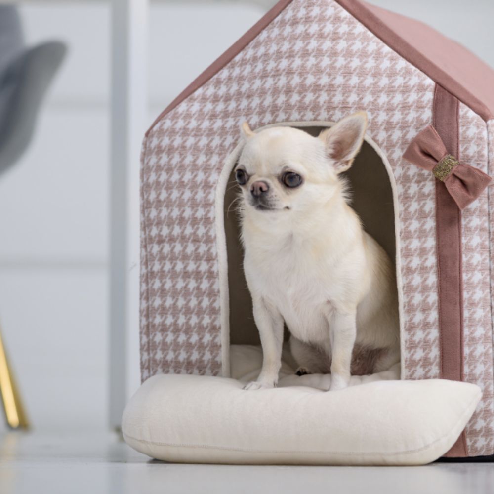 Budka dla psa Glamour, różowa