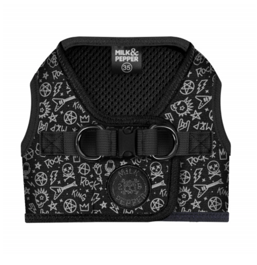 Travis Noir Luxury Neoprene Harness 