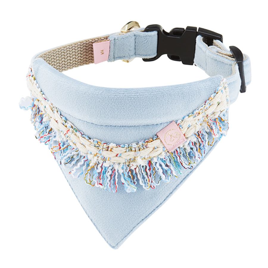 Luksusowa bandana dla psa Aurora, niebieska