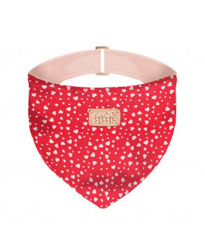 Luksusowa bandana suzie dla psa w serduszka