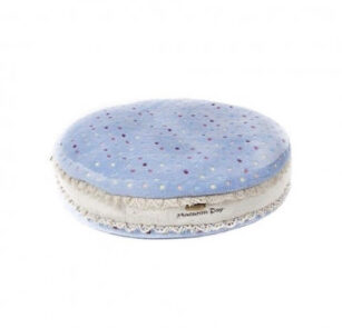 Luxurious dog bed, Macarons, baby blue
