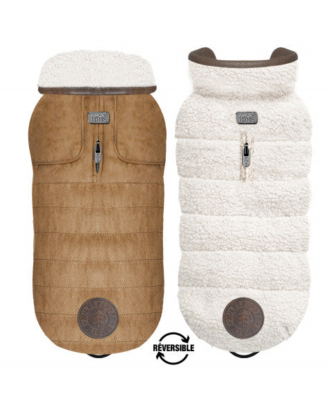 Luksusowa dwustronna kurtka dla psa Kieran