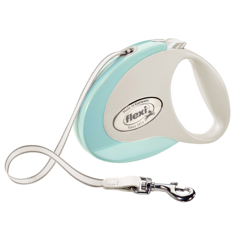 Stylowa smycz automatyczna dla psa, miętowy