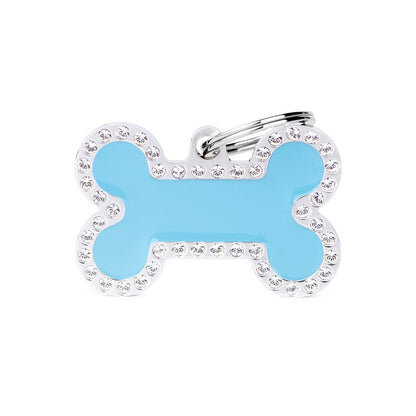 Adresówka personalizowana - Glamour kość baby blue