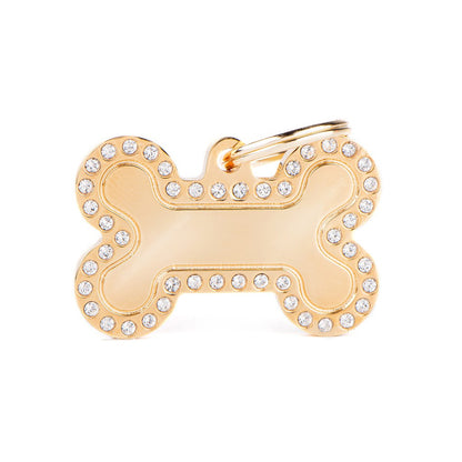 Adresówka personalizowana - Glamour kość złota, gold