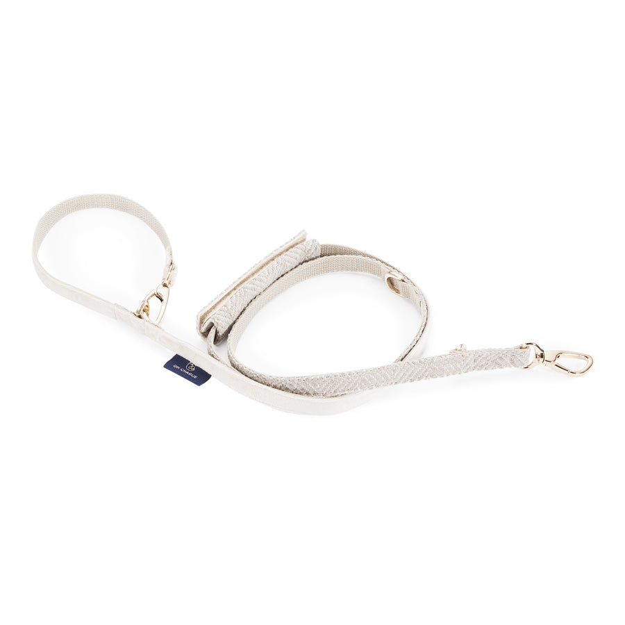 Florence Luxury Dog Leash, White
