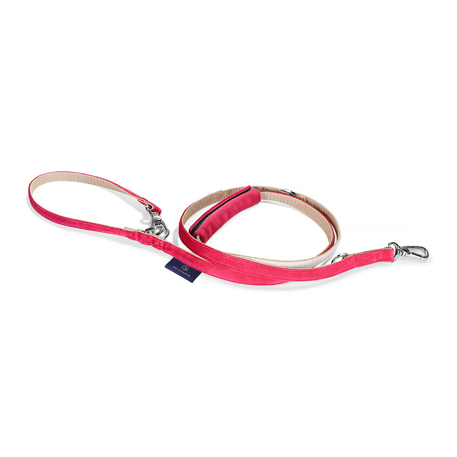 Glam luxury dog ​​leash amaranth