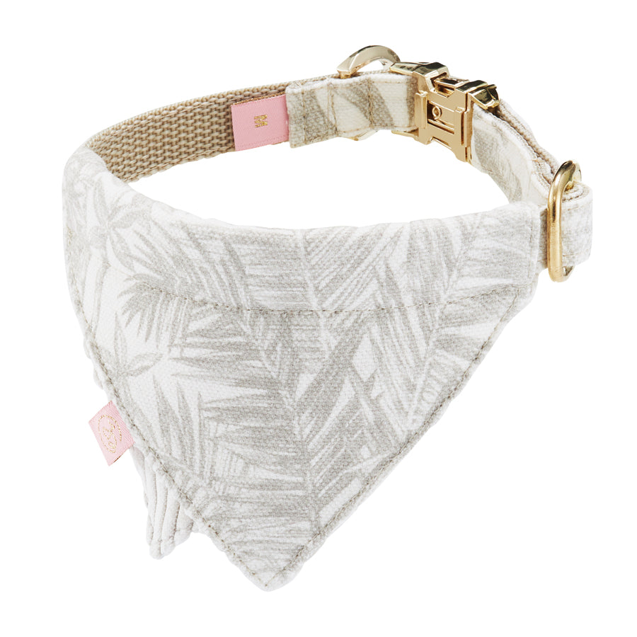 Luksusowa bandana dla psa Lumière, Beż