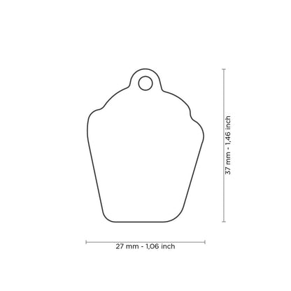 Personalized address tag - Popcorn