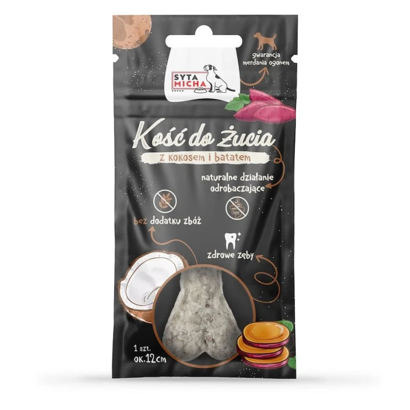 Chewing bone for dogs, coconut and sweet potato, 70g 