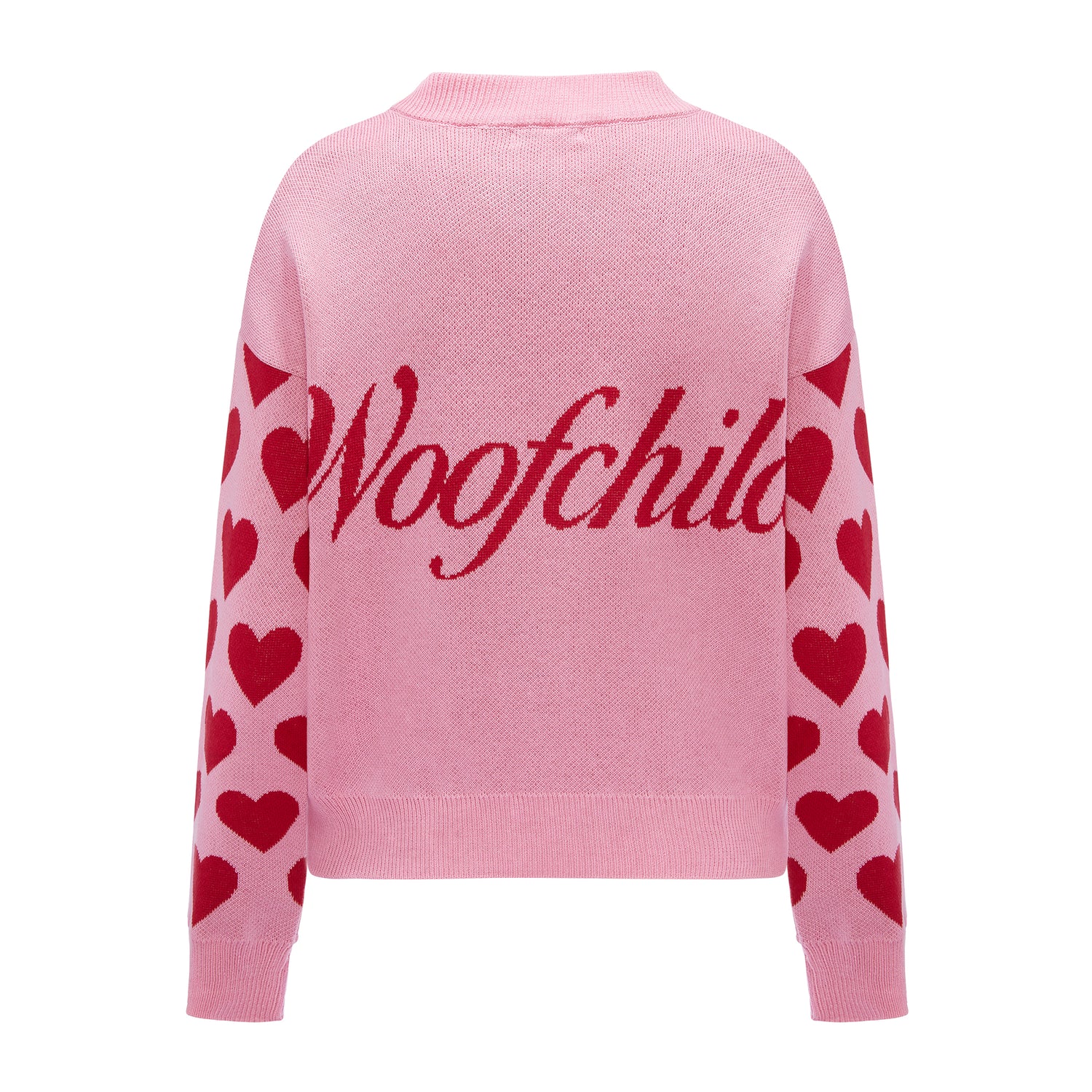 Sweterek matchy-matchy w serduszka dla właściciela